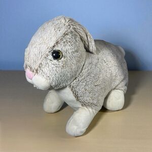Kelly Toy Gray Bunny Rabbit Stuffed Animal Easter Large Plush Toy  15”x11”